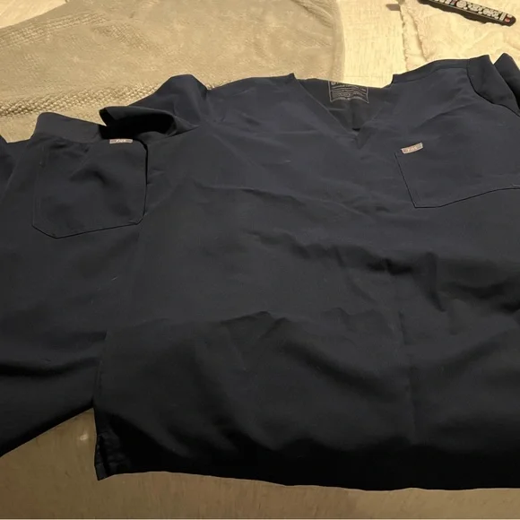 FIGS Technical Collection Top in Dark Blue